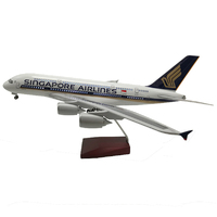 AJB Singapore Air A380 Diecast Plane LED 1/160