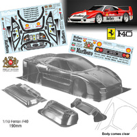 Bodyworx Body Ferrari F40 1/10th 190mm