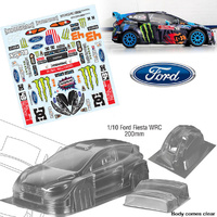 Bodyworx Body Ford Fiesta Rally 1/10th 200mm