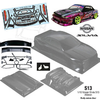Bodyworx Body N158 Silvia S13 200mm 1/10th