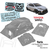 Bodyworx Body N160 Toyota Yaris Pandem 200mm 1/10th