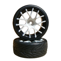 Correct Models Wheels CHNKW +Rubber Tyres 1/10 (pr)