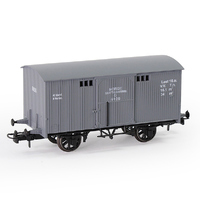 Eve Model Box Car Rolling Stock 20ft Grey HO