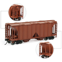 Eve Model Hopper Car Brown HO