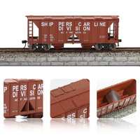 Eve Model Hopper Car Brown With Painting HO