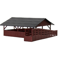 Eve Model Horse Stable HO Red / Grey