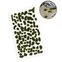Eve Model Grass Clusters Assorted Shapes Army Green Suit 1/35 1/48 1/72