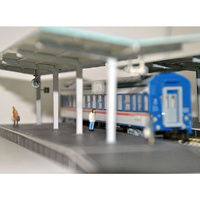 Eve Model Train Station Platform L35xw8.5xh8 HO Grey