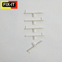 Fix-it Nylon Clevises   3mm x 22mm  white/grey(5)