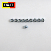 Fix-it Nyloc Nuts M3 3mm (10)