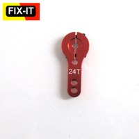 Fix-it Servo Arm (Alum) 24 Hitec    35mm x 6mm red