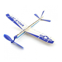 FLF Eagle Jet Balsa Rubber Band Powered Chuck Glider 12in