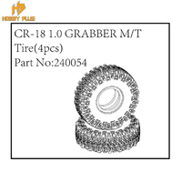 Hobby Plus CR-18 1.0 Grabber Tyre MT