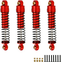 Hobby Details FCX24008 Front & Rear Shocks For FMS FXC24 Car Red