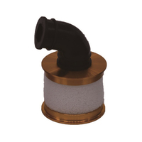 Hobby Details HS01026B Hobby Details Alloy Air Filter And Elbow Gold 1/10