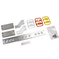 Hercules UP0034B Trailer Aluminum Rear Bumper With Tailights (Square Lights)  1/14