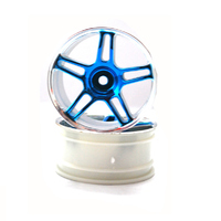 Himoto Wheels Corr Chrome Star Spoke (Blue)(2)