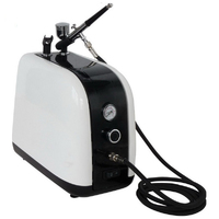 HSeng HS-386K Compressor Adjustable PSI With HS30 Airbrush