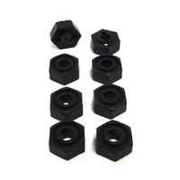 Hobby Works RC 02100 Wheel Hex (8)                                    (b,mt)