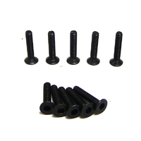 Hobby Works RC 14580 M2 x 10mm Flat Head  Screw (10)  (b,mt,sc)