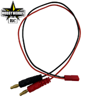 Hobby Works RC Charge Lead 4mm Bullet To JST Female