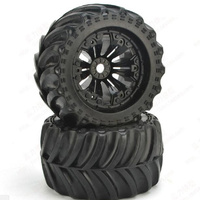 JLB Cheetah Wheels+Tyres MNTD (pr) 1/10