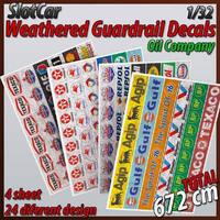 MHS Model Guardrail Decals Oil Companies ( Weathered)  1/32
