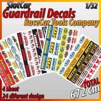 MHS Model Guardrail Decals Performance Parts  ( Clean)  1/32