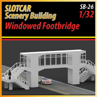 MHS Model Trackside Windowed Footbridge  1/32