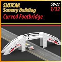 MHS Model Trackside Curved Footbridge  1/32