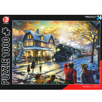 Puzzle Christmas Train Landscape 1000pce