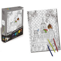 Puzzle Fantasy Castle Colour Yourself 500pce