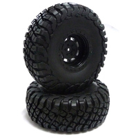 RGT Wheel And Tyre 2.2 Mounted Black (pr)