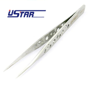 Ustar 90210 Tweezers Anti Magnetic / Static Straight 125mm