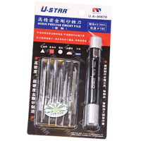 Ustar 90670 Precision Emery File Set & Handle