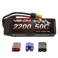 Venom 50C 3S 2200mah 11.1V RC LiPo Battery With Universal Plug