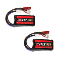 Venom 25147X2 30C 2S 300mah 7.4v FLY Lipo Battery 2 Pk With JST/ Eflight Plug