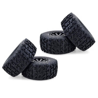 VGRC VG10042 SC MTD Block Tyre Set 12mm Hex (4pce) Metallic Grey 1/10