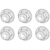 Yikong 26134 M4 Flanged Nylon Nuts For YK4061