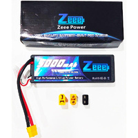 ZEEE 3S Lipo Battery 5000mah 11.1V 100C HC With Multi Plug